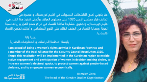 في عام 2020 ، سيحتفل مجلس الأمن الدولي بمرور عقدين على القرار التاريخي 1325